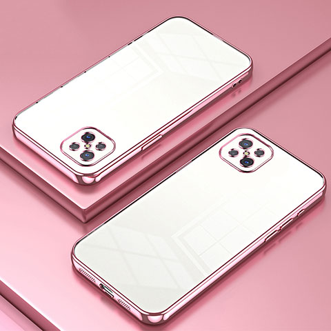 Funda Silicona Ultrafina Carcasa Transparente SY1 para Oppo A92s 5G Oro Rosa