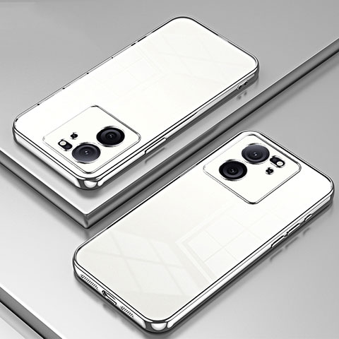 Funda Silicona Ultrafina Carcasa Transparente SY1 para Xiaomi Mi 13T 5G Plata