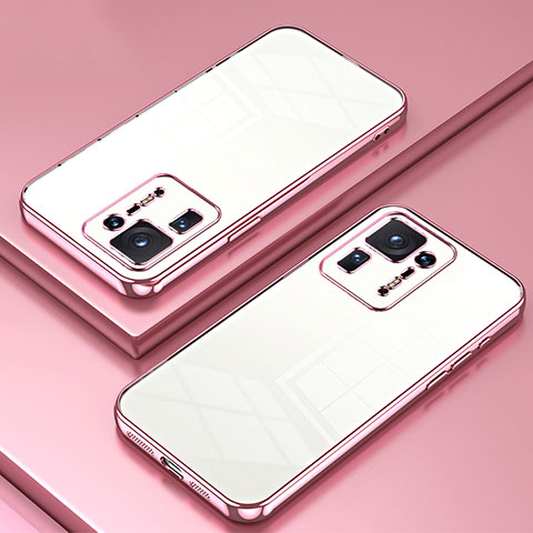 Funda Silicona Ultrafina Carcasa Transparente SY1 para Xiaomi Mi Mix 4 5G Oro Rosa