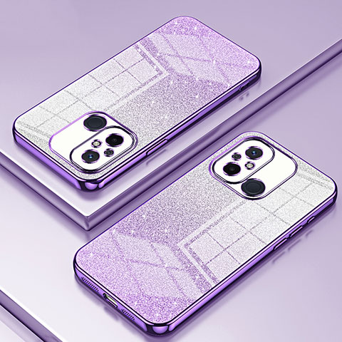 Funda Silicona Ultrafina Carcasa Transparente SY1 para Xiaomi Poco C55 Morado