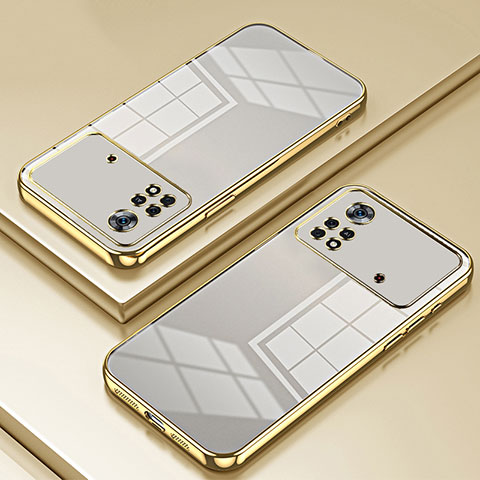 Funda Silicona Ultrafina Carcasa Transparente SY1 para Xiaomi Poco X4 Pro 5G Oro