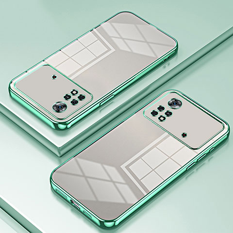 Funda Silicona Ultrafina Carcasa Transparente SY1 para Xiaomi Poco X4 Pro 5G Verde