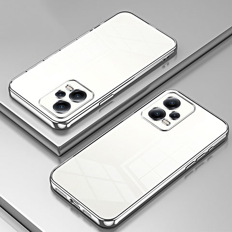 Funda Silicona Ultrafina Carcasa Transparente SY1 para Xiaomi Poco X5 5G Plata