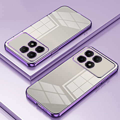 Funda Silicona Ultrafina Carcasa Transparente SY1 para Xiaomi Redmi K70 5G Morado