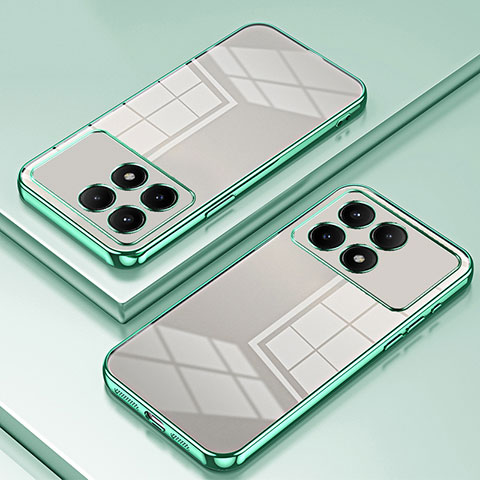 Funda Silicona Ultrafina Carcasa Transparente SY1 para Xiaomi Redmi K70 5G Verde