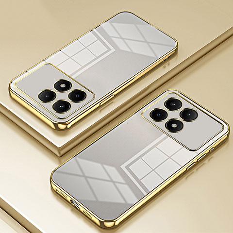 Funda Silicona Ultrafina Carcasa Transparente SY1 para Xiaomi Redmi K70 Pro 5G Oro