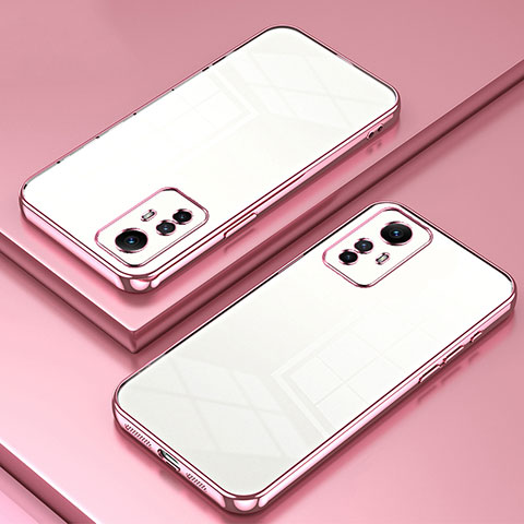 Funda Silicona Ultrafina Carcasa Transparente SY1 para Xiaomi Redmi Note 12S Oro Rosa