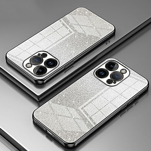 Funda Silicona Ultrafina Carcasa Transparente SY2 para Apple iPhone 14 Pro Max Negro
