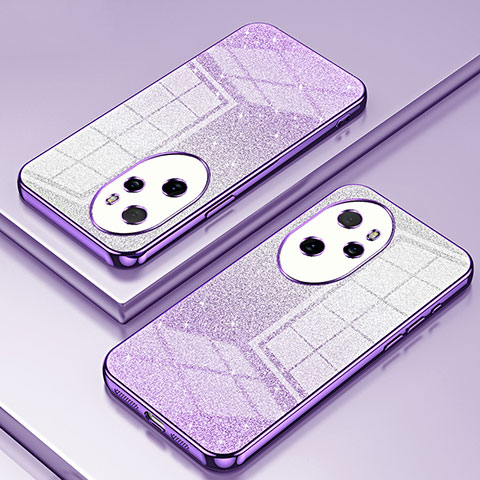 Funda Silicona Ultrafina Carcasa Transparente SY2 para Huawei Honor 100 Pro 5G Morado