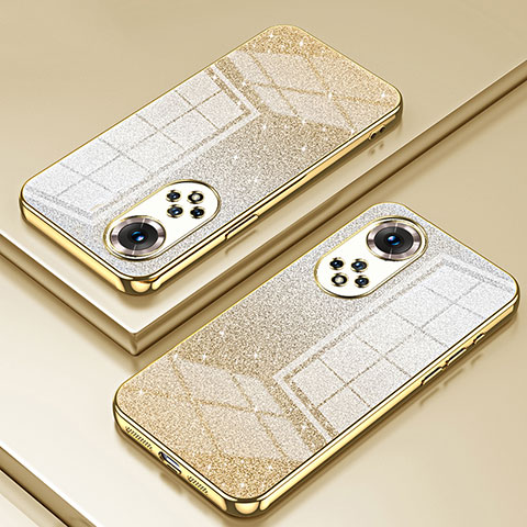 Funda Silicona Ultrafina Carcasa Transparente SY2 para Huawei Honor 50 Pro 5G Oro