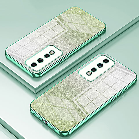 Funda Silicona Ultrafina Carcasa Transparente SY2 para Huawei Honor 80 GT 5G Verde