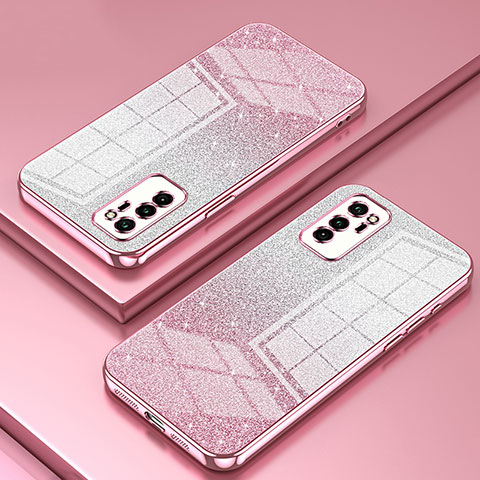 Funda Silicona Ultrafina Carcasa Transparente SY2 para Huawei Honor V30 5G Oro Rosa