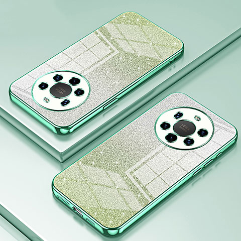 Funda Silicona Ultrafina Carcasa Transparente SY2 para Huawei Mate 40 Pro+ Plus Verde