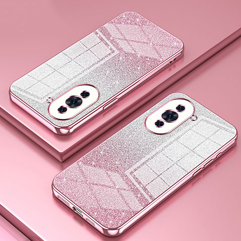 Funda Silicona Ultrafina Carcasa Transparente SY2 para Huawei Nova 10 Oro Rosa