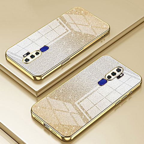 Funda Silicona Ultrafina Carcasa Transparente SY2 para Oppo A11X Oro