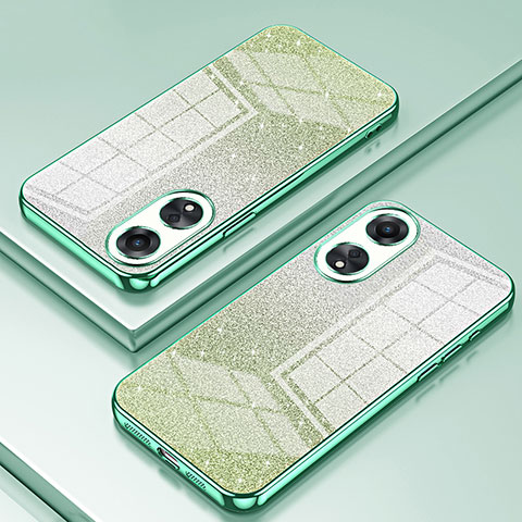 Funda Silicona Ultrafina Carcasa Transparente SY2 para Oppo A58 5G Verde