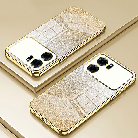 Funda Silicona Ultrafina Carcasa Transparente SY2 para Oppo K10 5G Oro