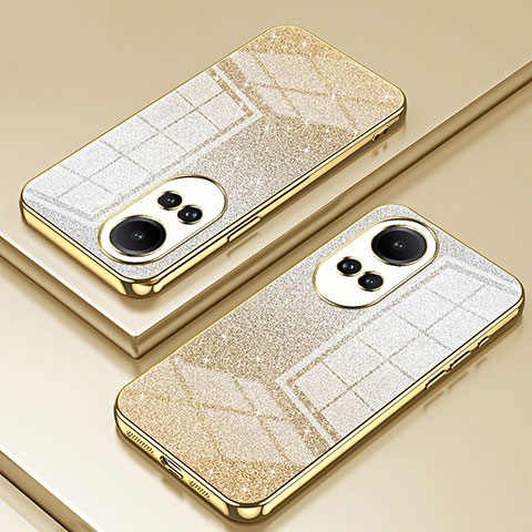 Funda Silicona Ultrafina Carcasa Transparente SY2 para Oppo Reno10 5G Oro