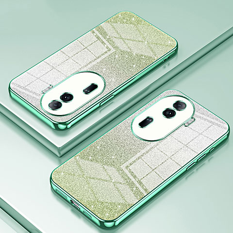 Funda Silicona Ultrafina Carcasa Transparente SY2 para Oppo Reno11 Pro 5G Verde