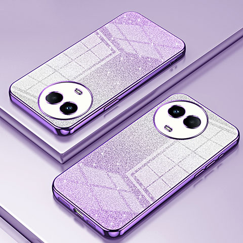 Funda Silicona Ultrafina Carcasa Transparente SY2 para Realme V50s 5G Morado