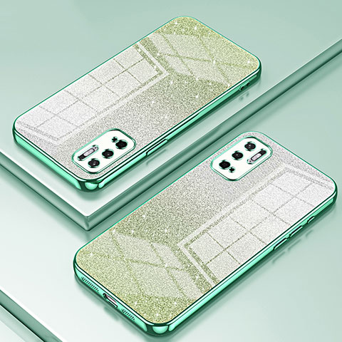 Funda Silicona Ultrafina Carcasa Transparente SY2 para Xiaomi Redmi Note 10 5G Verde