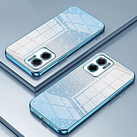Funda Silicona Ultrafina Carcasa Transparente SY2 para Xiaomi Redmi Note 11E 5G Azul