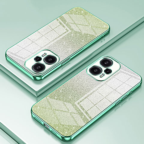 Funda Silicona Ultrafina Carcasa Transparente SY2 para Xiaomi Redmi Note 12 Turbo 5G Verde