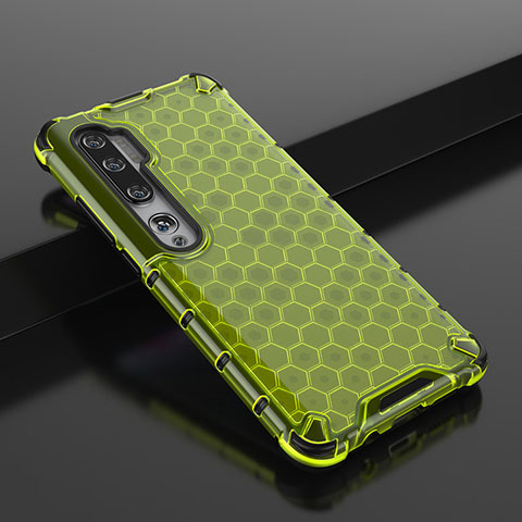 Funda Silicona Ultrafina Carcasa Transparente Z01 para Xiaomi Mi Note 10 Pro Verde