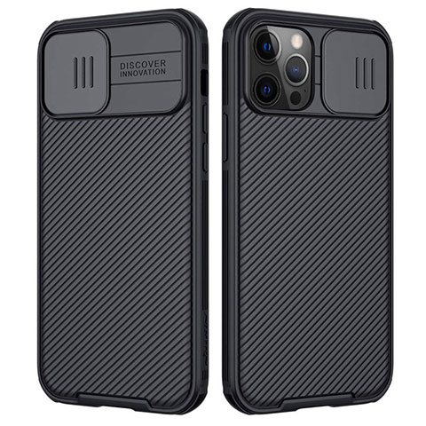 Funda Silicona Ultrafina Goma 360 Grados Carcasa C01 para Apple iPhone 12 Pro Negro