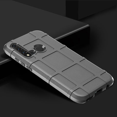 Funda Silicona Ultrafina Goma 360 Grados Carcasa C01 para Huawei P20 Lite (2019) Plata