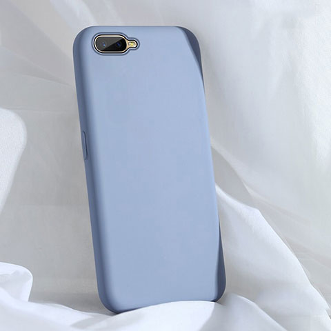 Funda Silicona Ultrafina Goma 360 Grados Carcasa C01 para Oppo K1 Gris