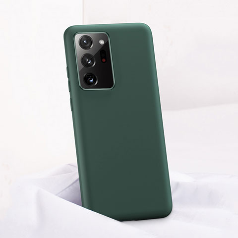 Funda Silicona Ultrafina Goma 360 Grados Carcasa C01 para Samsung Galaxy Note 20 Ultra 5G Verde Noche