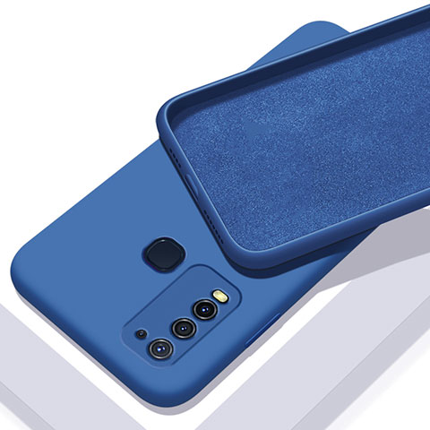 Funda Silicona Ultrafina Goma 360 Grados Carcasa C01 para Vivo Y50 Azul