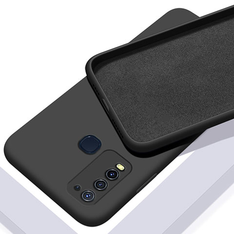 Funda Silicona Ultrafina Goma 360 Grados Carcasa C01 para Vivo Y50 Negro