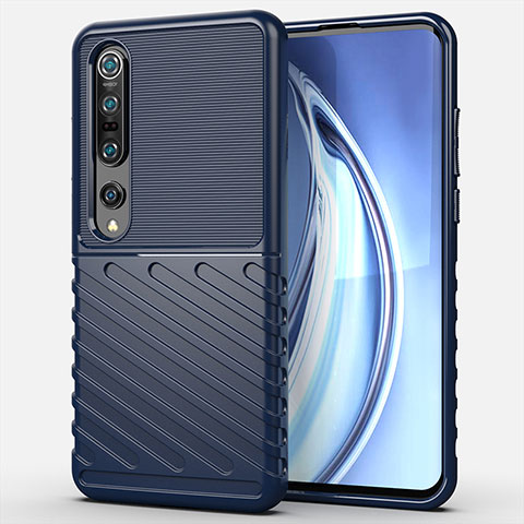 Funda Silicona Ultrafina Goma 360 Grados Carcasa C01 para Xiaomi Mi 10 Pro Azul