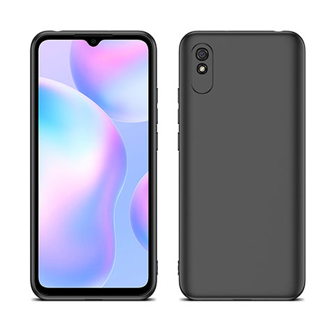 Funda Silicona Ultrafina Goma 360 Grados Carcasa C01 para Xiaomi Redmi 9A Negro