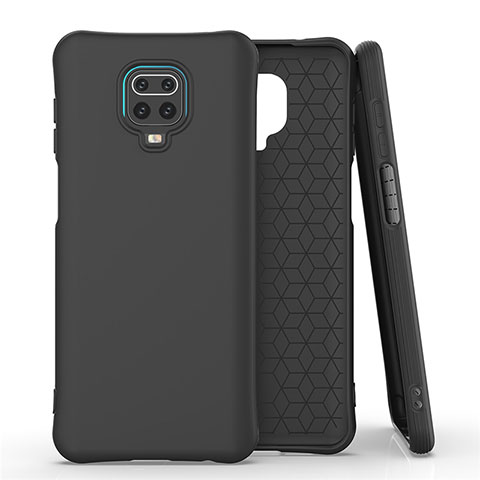 Funda Silicona Ultrafina Goma 360 Grados Carcasa C01 para Xiaomi Redmi Note 9 Pro Negro