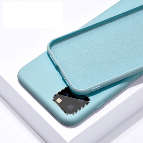 Funda Silicona Ultrafina Goma 360 Grados Carcasa C02 para Apple iPhone 11 Pro Azul Cielo