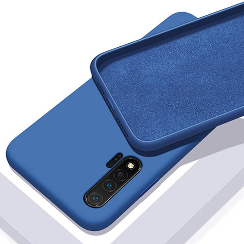 Funda Silicona Ultrafina Goma 360 Grados Carcasa C02 para Huawei Nova 6 Azul