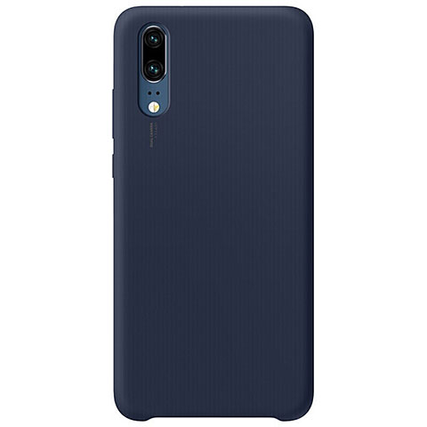 Funda Silicona Ultrafina Goma 360 Grados Carcasa C02 para Huawei P20 Azul