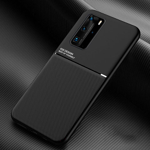 Funda Silicona Ultrafina Goma 360 Grados Carcasa C02 para Huawei P40 Pro Negro