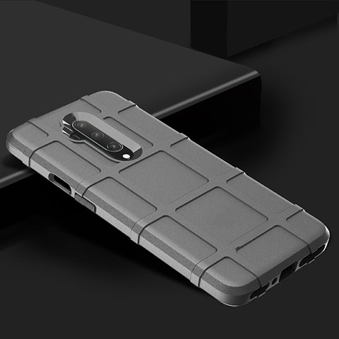 Funda Silicona Ultrafina Goma 360 Grados Carcasa C02 para OnePlus 7T Pro Plata