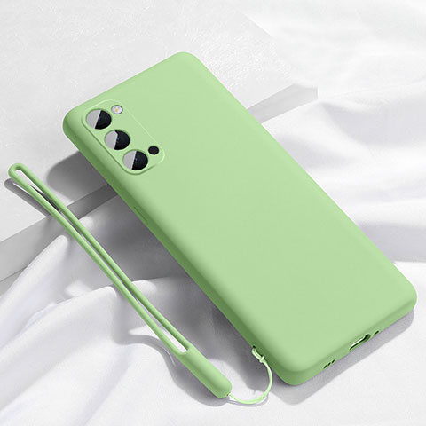 Funda Silicona Ultrafina Goma 360 Grados Carcasa C02 para Oppo Reno4 5G Cian