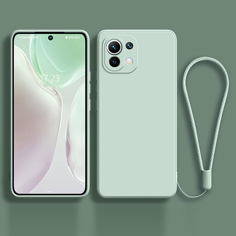 Funda Silicona Ultrafina Goma 360 Grados Carcasa C02 para Xiaomi Mi 11 Lite 5G Menta Verde