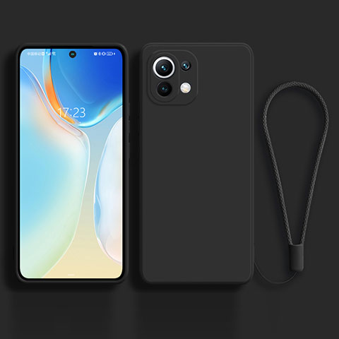 Funda Silicona Ultrafina Goma 360 Grados Carcasa C02 para Xiaomi Mi 11 Lite 5G Negro