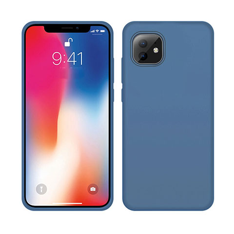 Funda Silicona Ultrafina Goma 360 Grados Carcasa C03 para Apple iPhone 11 Azul