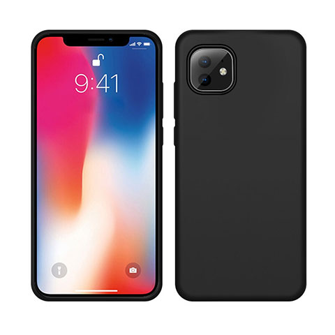 Funda Silicona Ultrafina Goma 360 Grados Carcasa C03 para Apple iPhone 11 Negro