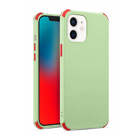 Funda Silicona Ultrafina Goma 360 Grados Carcasa C03 para Apple iPhone 12 Menta Verde