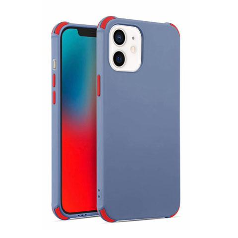 Funda Silicona Ultrafina Goma 360 Grados Carcasa C03 para Apple iPhone 12 Mini Gris Lavanda