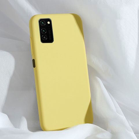 Funda Silicona Ultrafina Goma 360 Grados Carcasa C03 para Huawei Honor V30 5G Amarillo